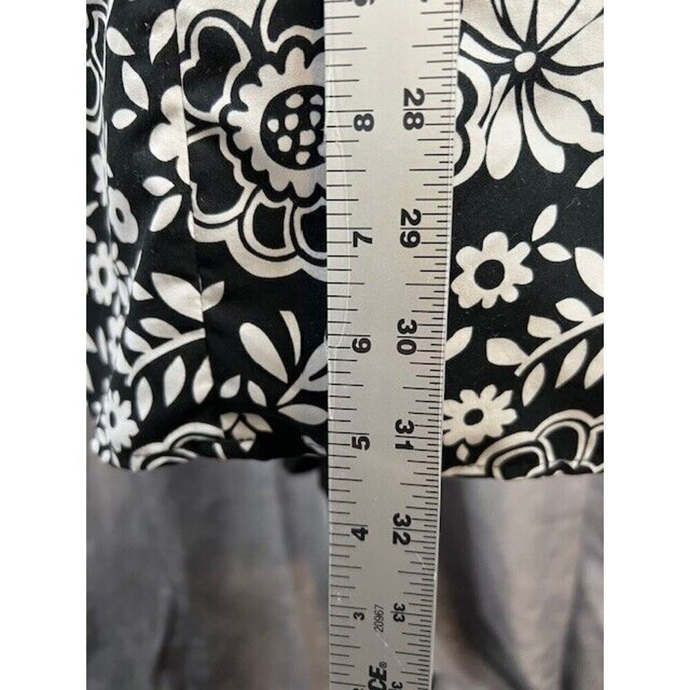 Jodi Kristopher Dress Womens Size 7 Mini Sleeveless Black and White Floral - Picture 7 of 8